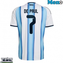 Argentina Rodrigo De Paul #7 Replica Home Shirt World Cup 2026 Short Sleeve